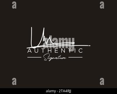 UV Signature Logo Template Vector. Stock Vector
