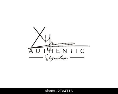 XY Signature Logo Template Vector. Stock Vector