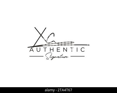 XC Signature Logo Template Vector. Stock Vector