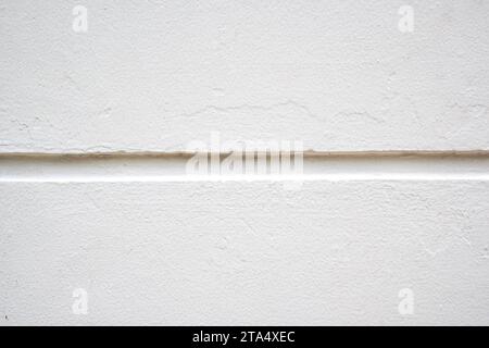 White wall with stripes decoration for texture background Stock Photo