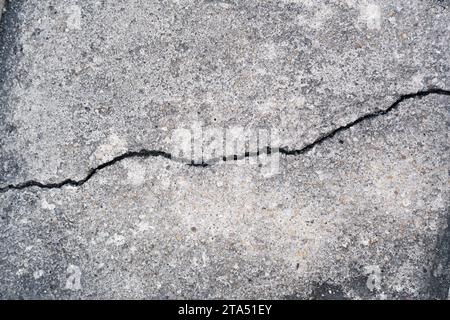 Cracked concrete floor texture background Stock Photo