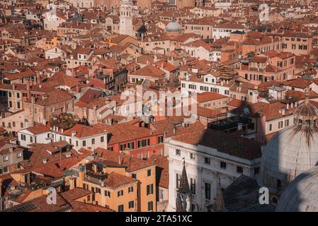 Breathtaking Aerial View of Venice, Italy on a Serene Summer Day Stock Photo