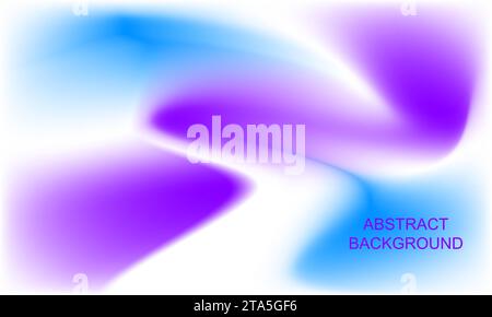 Abstract background purple and blue color tone with blurred gradient waves Vector illustration Stock Vector