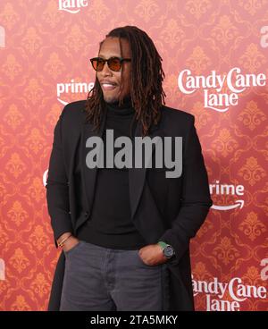 Los Angeles, United States. 28th Nov, 2023. Raphael Saadiq attends the world premiere of Amazon Prime Video's 'Candy Cane Lane' at Regency Village Theatre in Los Angeles, California on November 28, 2023. Storyline: A man is determined to win the neighborhood's annual Christmas decorating contest. He makes a pact with an elf to help him win--and the elf casts a spell that brings the 12 days of Christmas to life, which brings unexpected chaos to town. Photo by Greg Grudt/UPI Credit: UPI/Alamy Live News Stock Photo