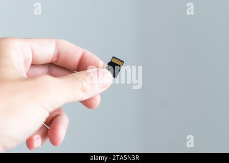 A picture of memory card on white background Stock Photo