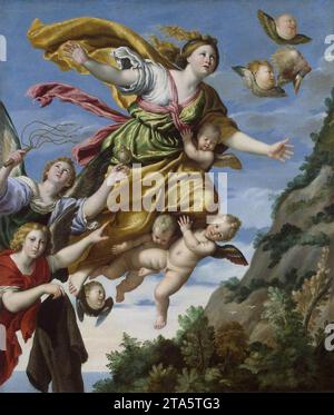 Mary Magdalene Taken up to Heaven c. 1620 by Domenichino Stock Photo