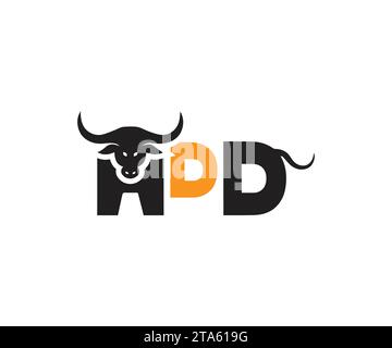 OX logo design vector, Bull logo design Stock Vector