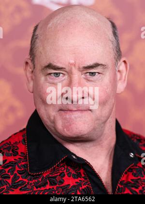 WESTWOOD, LOS ANGELES, CALIFORNIA, USA - NOVEMBER 28: American actor and comedian David Koechner arrives at the World Premiere Of Amazon Prime Video's 'Candy Cane Lane' held at the Regency Village Theatre on November 28, 2023 in Westwood, Los Angeles, California, United States. (Photo by Xavier Collin/Image Press Agency) Stock Photo