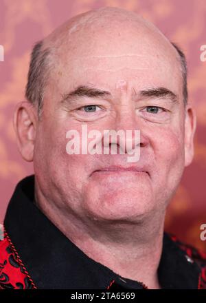 WESTWOOD, LOS ANGELES, CALIFORNIA, USA - NOVEMBER 28: American actor and comedian David Koechner arrives at the World Premiere Of Amazon Prime Video's 'Candy Cane Lane' held at the Regency Village Theatre on November 28, 2023 in Westwood, Los Angeles, California, United States. (Photo by Xavier Collin/Image Press Agency) Stock Photo