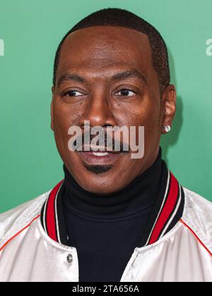 WESTWOOD, LOS ANGELES, CALIFORNIA, USA - NOVEMBER 28: American actor and comedian Eddie Murphy arrives at the World Premiere Of Amazon Prime Video's 'Candy Cane Lane' held at the Regency Village Theatre on November 28, 2023 in Westwood, Los Angeles, California, United States. (Photo by Xavier Collin/Image Press Agency) Stock Photo