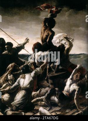 The Raft of the Medusa (detail) 1818-19 by Theodore Gericault Stock ...