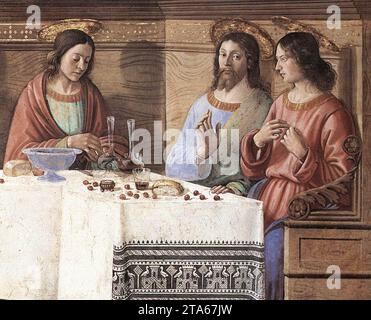 Last Supper (detail) c. 1486 by Domenico Ghirlandaio Stock Photo