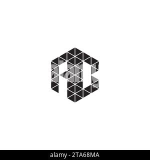 AC initial logo letters in high quality professional design that will print well across any print media Stock Vector