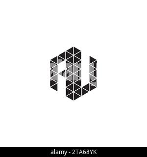 AV initial logo letters in high quality professional design that will print well across any print media Stock Vector
