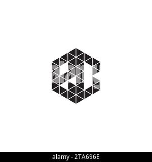 BC initial logo letters in high quality professional design that will print well across any print media Stock Vector