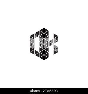 DK initial logo letters in high quality professional design that will print well across any print media Stock Vector