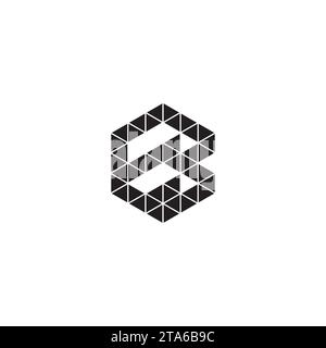 EB initial logo letters in high quality professional design that will print well across any print media Stock Vector