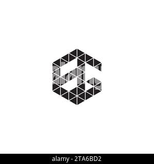 EG initial logo letters in high quality professional design that will print well across any print media Stock Vector
