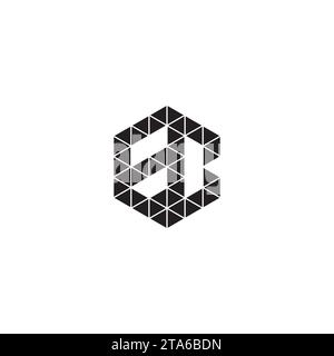 EC initial logo letters in high quality professional design that will print well across any print media Stock Vector