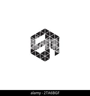 EM initial logo letters in high quality professional design that will print well across any print media Stock Vector