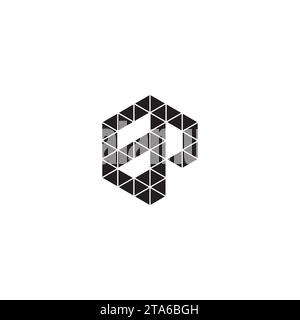 EP initial logo letters in high quality professional design that will print well across any print media Stock Vector