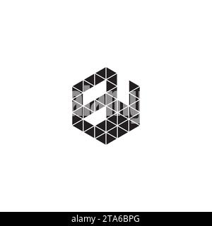 EW initial logo letters in high quality professional design that will print well across any print media Stock Vector