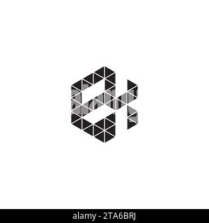 EX initial logo letters in high quality professional design that will print well across any print media Stock Vector