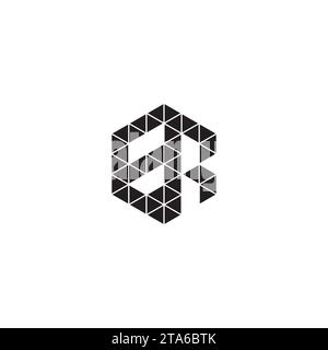 ER initial logo letters in high quality professional design that will print well across any print media Stock Vector