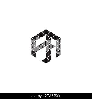 FA initial logo letters in high quality professional design that will print well across any print media Stock Vector