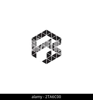 FB initial logo letters in high quality professional design that will print well across any print media Stock Vector