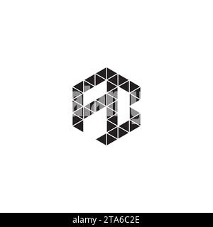 FC initial logo letters in high quality professional design that will print well across any print media Stock Vector
