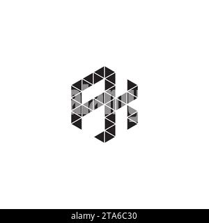 FK initial logo letters in high quality professional design that will print well across any print media Stock Vector