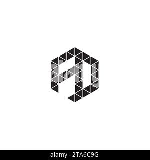 FO initial logo letters in high quality professional design that will print well across any print media Stock Vector