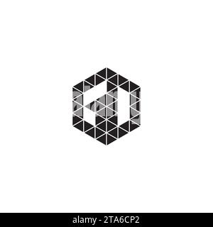 GD initial logo letters in high quality professional design that will print well across any print media Stock Vector