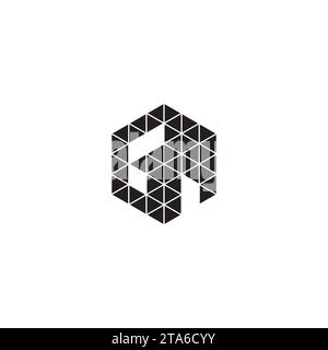 GM initial logo letters in high quality professional design that will print well across any print media Stock Vector