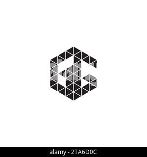 GG initial logo letters in high quality professional design that will print well across any print media Stock Vector