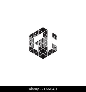 GL initial logo letters in high quality professional design that will print well across any print media Stock Vector