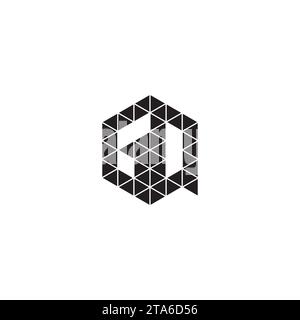 GQ initial logo letters in high quality professional design that will print well across any print media Stock Vector