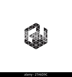 GW initial logo letters in high quality professional design that will print well across any print media Stock Vector
