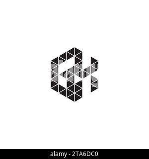 GX initial logo letters in high quality professional design that will print well across any print media Stock Vector