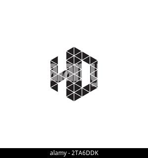 HD initial logo letters in high quality professional design that will print well across any print media Stock Vector