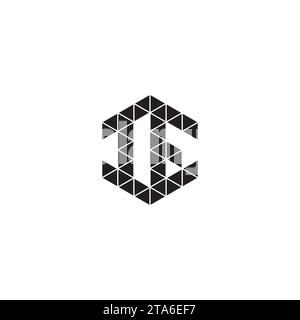 IE initial logo letters in high quality professional design that will print well across any print media Stock Vector