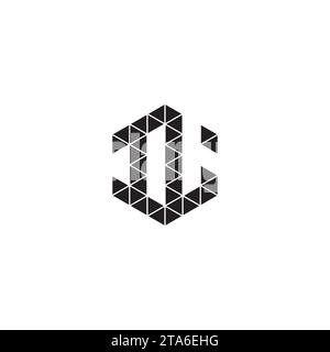 IL initial logo letters in high quality professional design that will print well across any print media Stock Vector