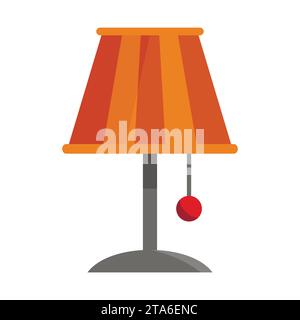 Table lamp flat style. Vector Stock Vector