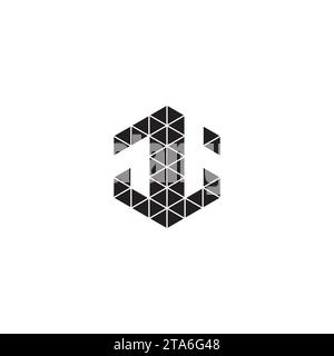 JL initial logo letters in high quality professional design that will print well across any print media Stock Vector
