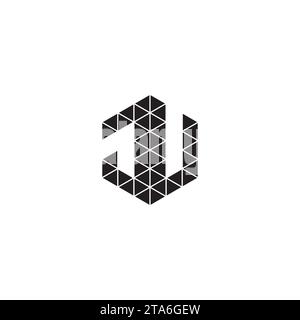 JV initial logo letters in high quality professional design that will print well across any print media Stock Vector