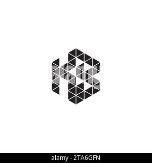 KB initial logo letters in high quality professional design that will print well across any print media Stock Vector
