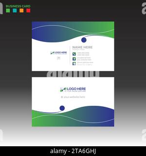 vector business card design for corporate and any best company use Stock Vector