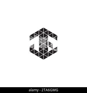 JE initial logo letters in high quality professional design that will print well across any print media Stock Vector
