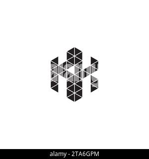 KK initial logo letters in high quality professional design that will print well across any print media Stock Vector